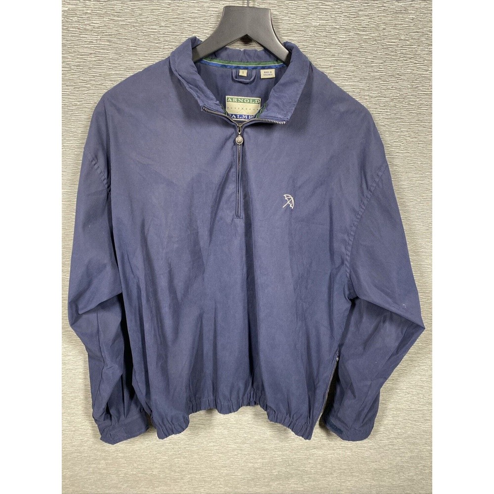 Arnold Palmer Men’s Blue Quarter Zip Pull Over Performance Jacket Size Small